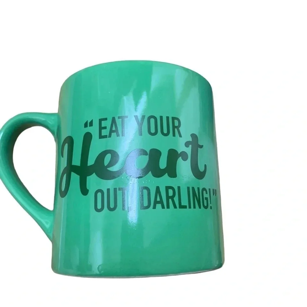 M&M'S Eat Your Heart out Darling green coffee cup